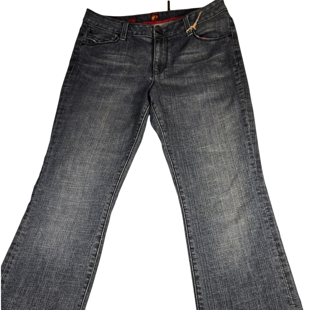 VTG. Sassoon Womens‎ Ring My Bell Wash Embroidered Flap Pocket Jeans Size 12